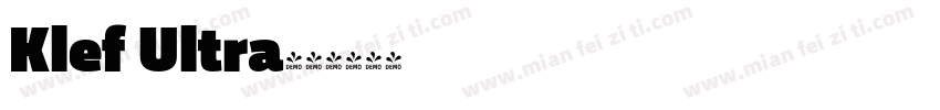 Klef Ultra字体转换